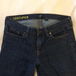 J. Crew ankle length Toothpick jeans